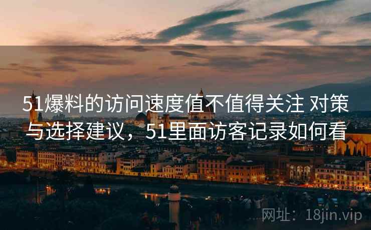 51爆料的访问速度值不值得关注 对策与选择建议，51里面访客记录如何看