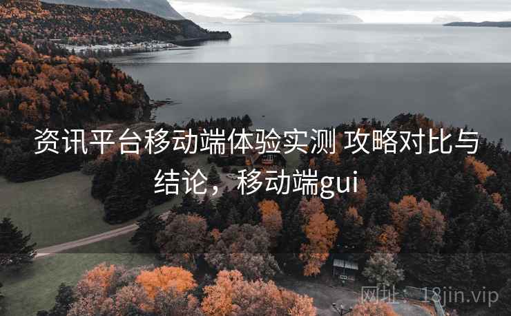 资讯平台移动端体验实测 攻略对比与结论，移动端gui