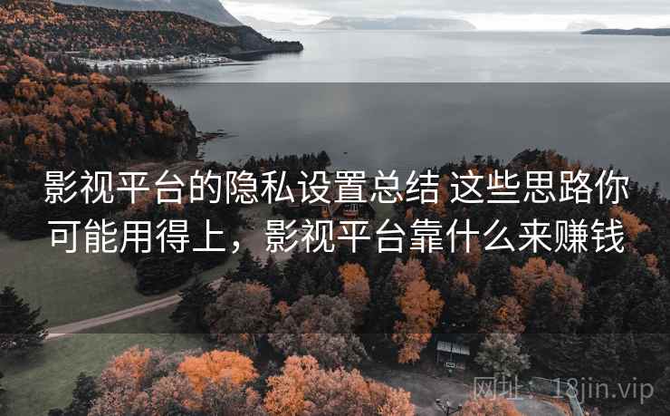 影视平台的隐私设置总结 这些思路你可能用得上，影视平台靠什么来赚钱