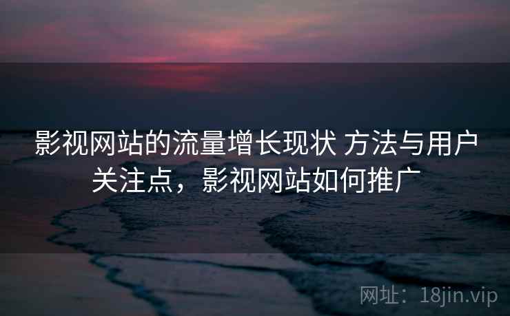 影视网站的流量增长现状 方法与用户关注点，影视网站如何推广