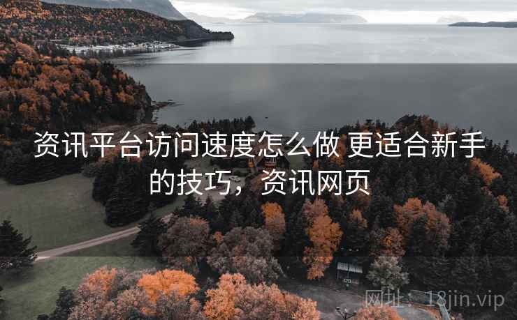资讯平台访问速度怎么做 更适合新手的技巧，资讯网页