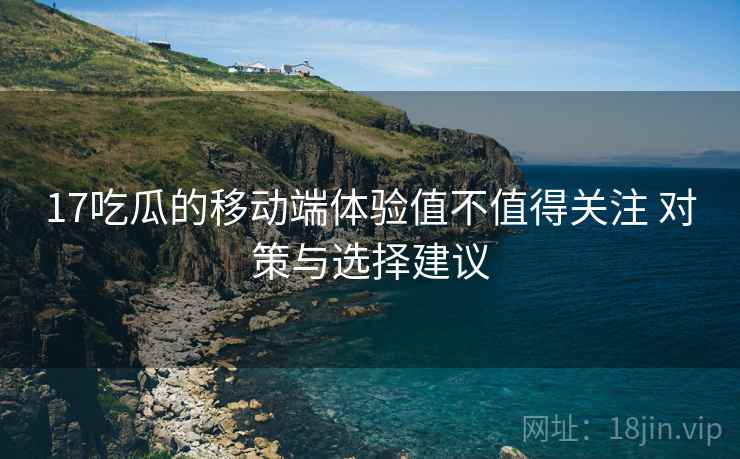 17吃瓜的移动端体验值不值得关注 对策与选择建议