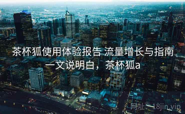 茶杯狐使用体验报告 流量增长与指南一文说明白，茶杯狐a