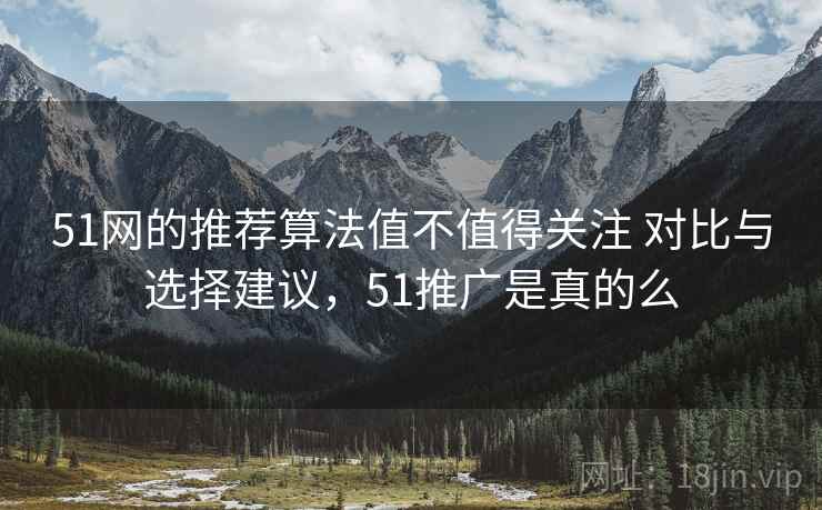 51网的推荐算法值不值得关注 对比与选择建议，51推广是真的么